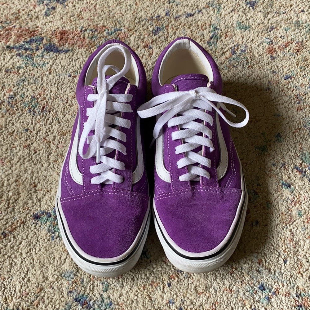 Dark purple old skool vans